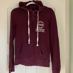 Half zip PINK sweatshirt